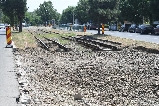 Linia veche de tramvai în curs de dezafectare – 26 iunie 2025